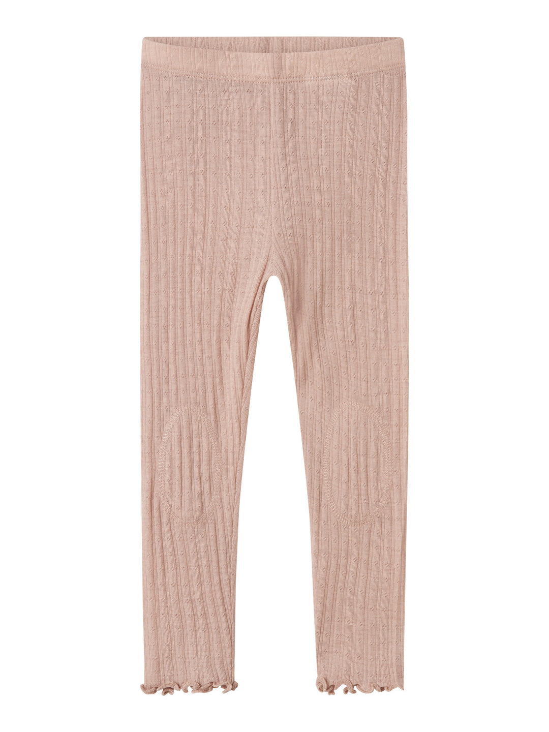 name it mini ULL/SILKE WOSSA RIB LEGGING - Shadow Gray - Torgunns Barneklær AS