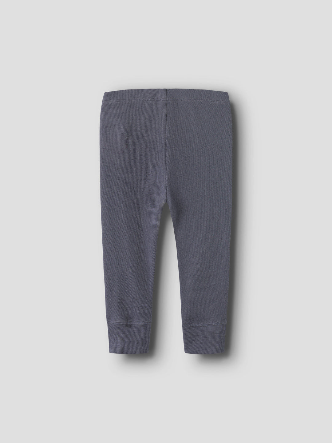 name it baby ULL/SILKE WOSSA RIB LONGJOHN - Folkstone Gray - Torgunns Barneklær AS