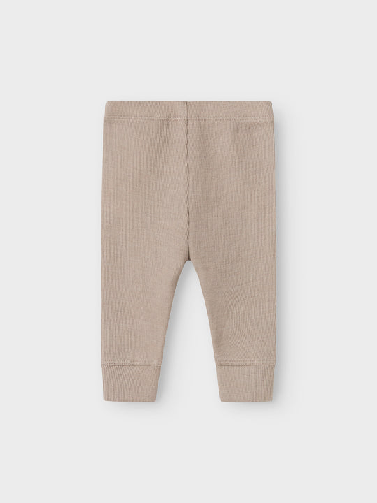 name it baby ULL/SILKE WOSSA RIB LONGJOHN - Satellite - Torgunns Barneklær AS