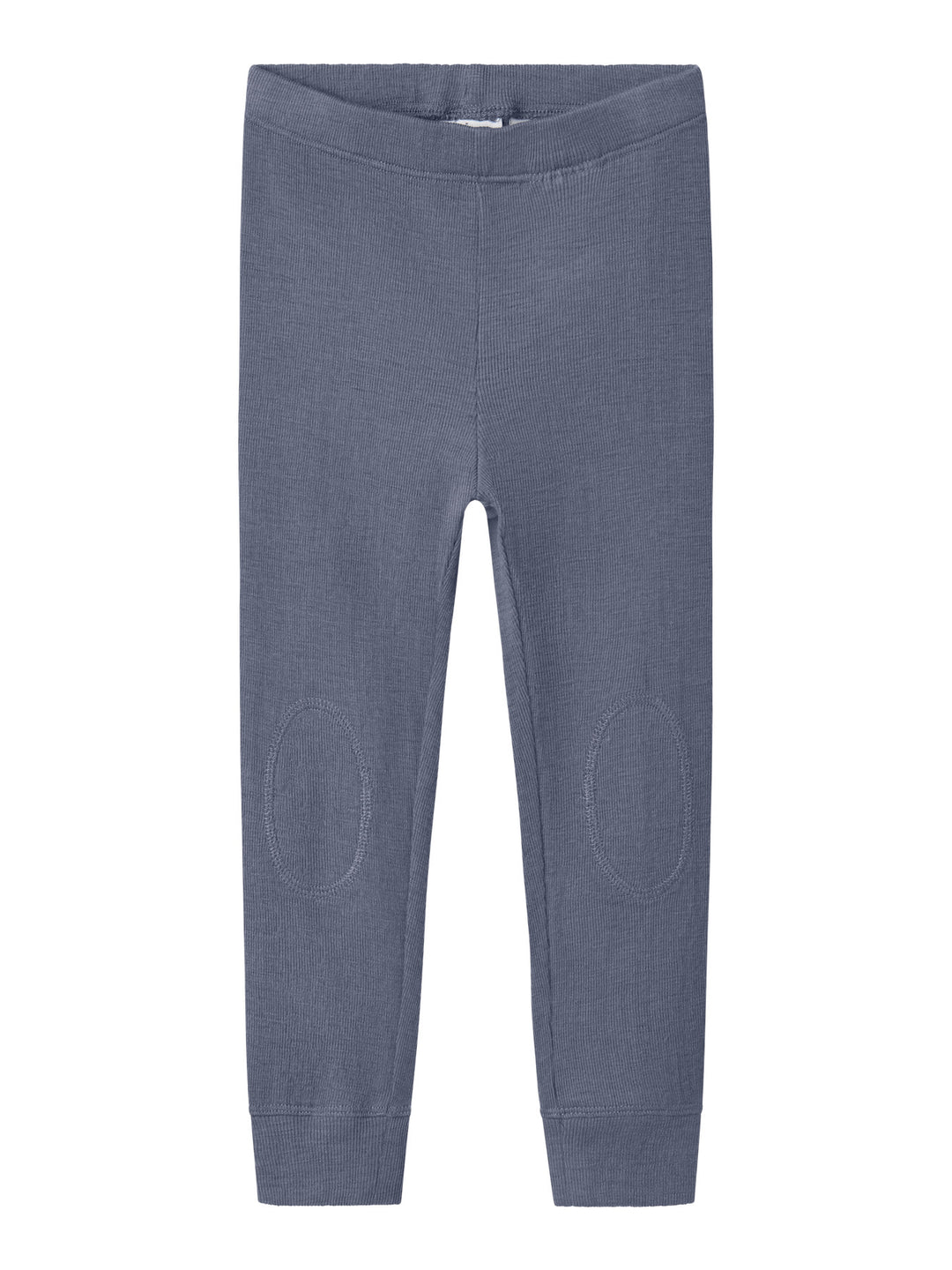 name it mini ULL/SILKE WOSSA RIB LONGJOHN - Folkstone Gray - Torgunns Barneklær AS