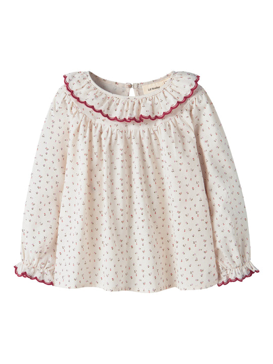 Lil' Atelier Mini RASIA LS LOOSE SHIRT - Turtledove | Red Dahlia