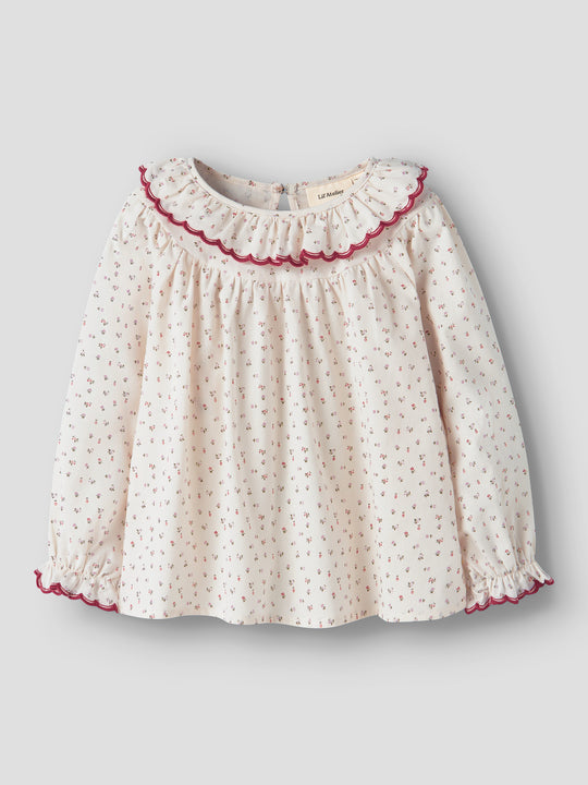 Lil' Atelier Mini RASIA LS LOOSE SHIRT - Turtledove | Red Dahlia