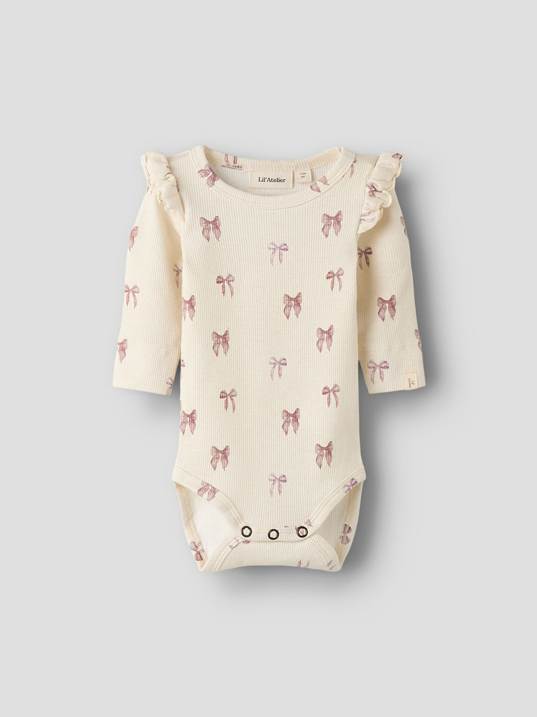 Lil' Atelier Baby GAVO EKO LS SLIM BODY NOOS - Turtledove | Bow
