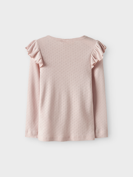 Lil' Atelier Mini RACHEL NAN LS SLIM TOP - Peach Whip