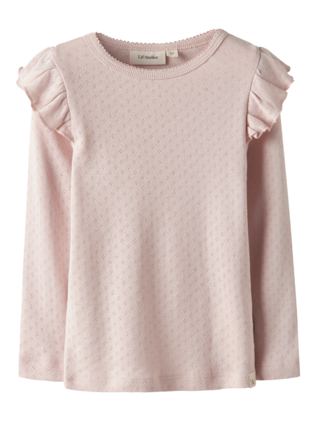 Lil' Atelier Mini RACHEL NAN LS SLIM TOP - Peach Whip