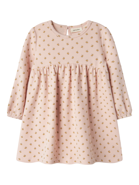 Lil' Atelier Mini DESMA LS DRESS - Peach Whip