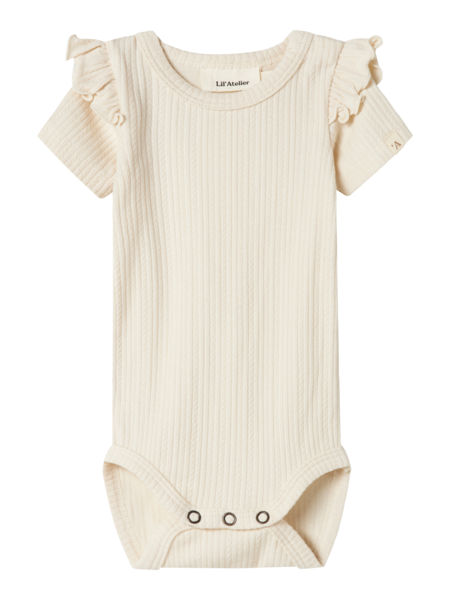 Lil' Atelier Baby FLEURA SS SLIM BODY - Turtledove