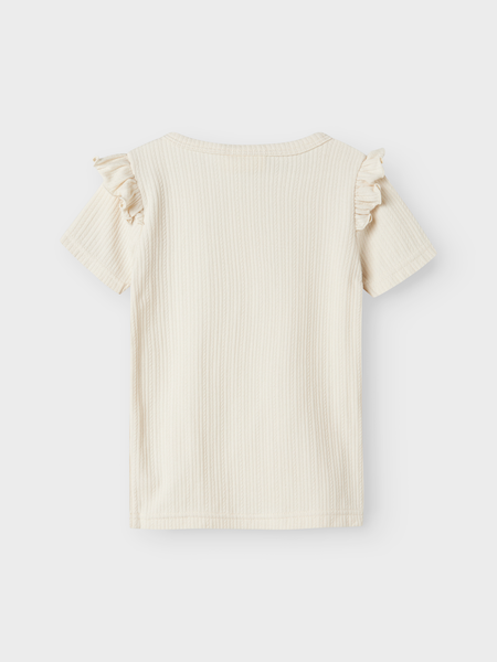 Lil' Atelier Mini FLEURA SS SLIM TOP - Turtledove