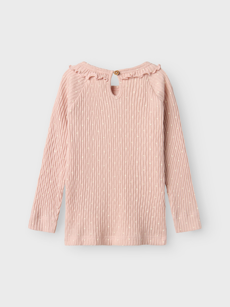 Lil' Atelier Mini FIDUCIA LS SLIM TOP - Peach Whip