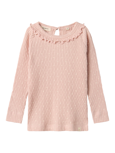 Lil' Atelier Mini FIDUCIA LS SLIM TOP - Peach Whip