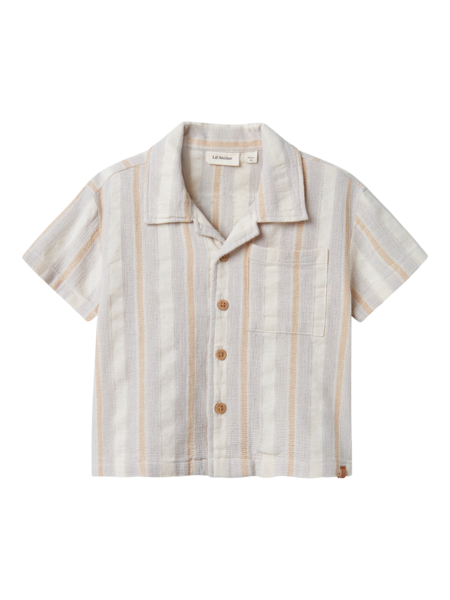 Lil' Atelier Mini DENVER SS LOOSE SHIRT - Vapor Blue