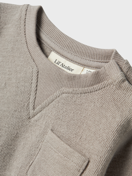 Lil' Atelier Baby DIAS LS NR SWEAT - Mourning Dove