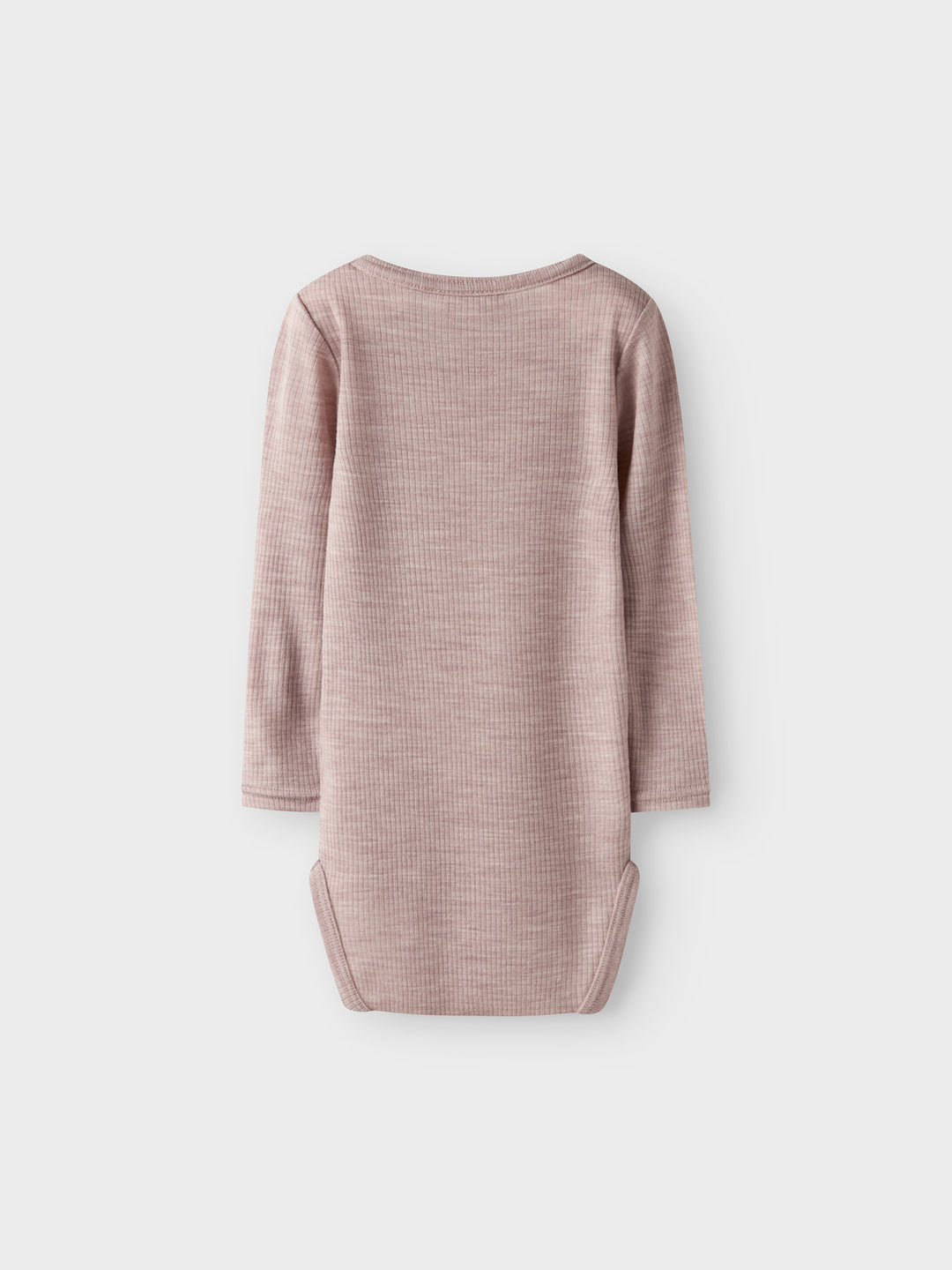 name it baby WAX WOOL RIB LS BODY NOOS - Shadow Gray - Torgunns Barneklær AS