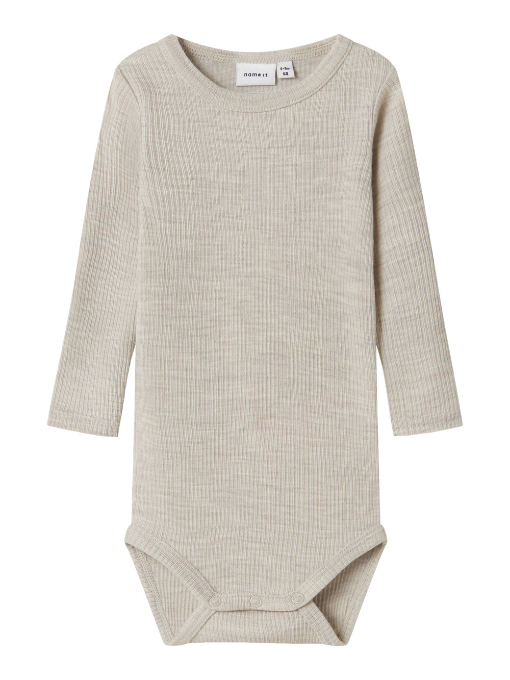 name it baby WAX WOOL RIB LS BODY NOOS - Nacreous Cloud - Torgunns Barneklær AS