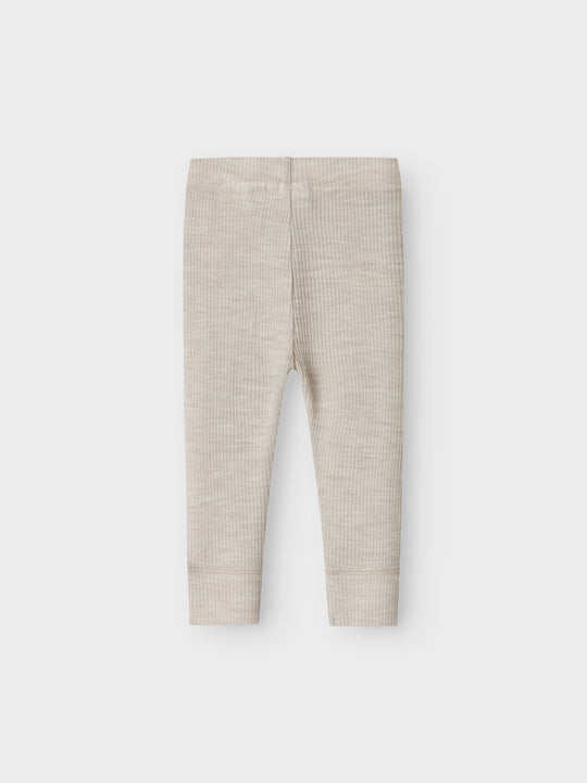 name it baby WAX WOOL RIB LEGGING NOOS - Nacreous Cloud - Torgunns Barneklær AS