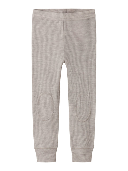 name it mini WAX WOOL RIB LEGGING NOOS - Nacreous Cloud - Torgunns Barneklær AS