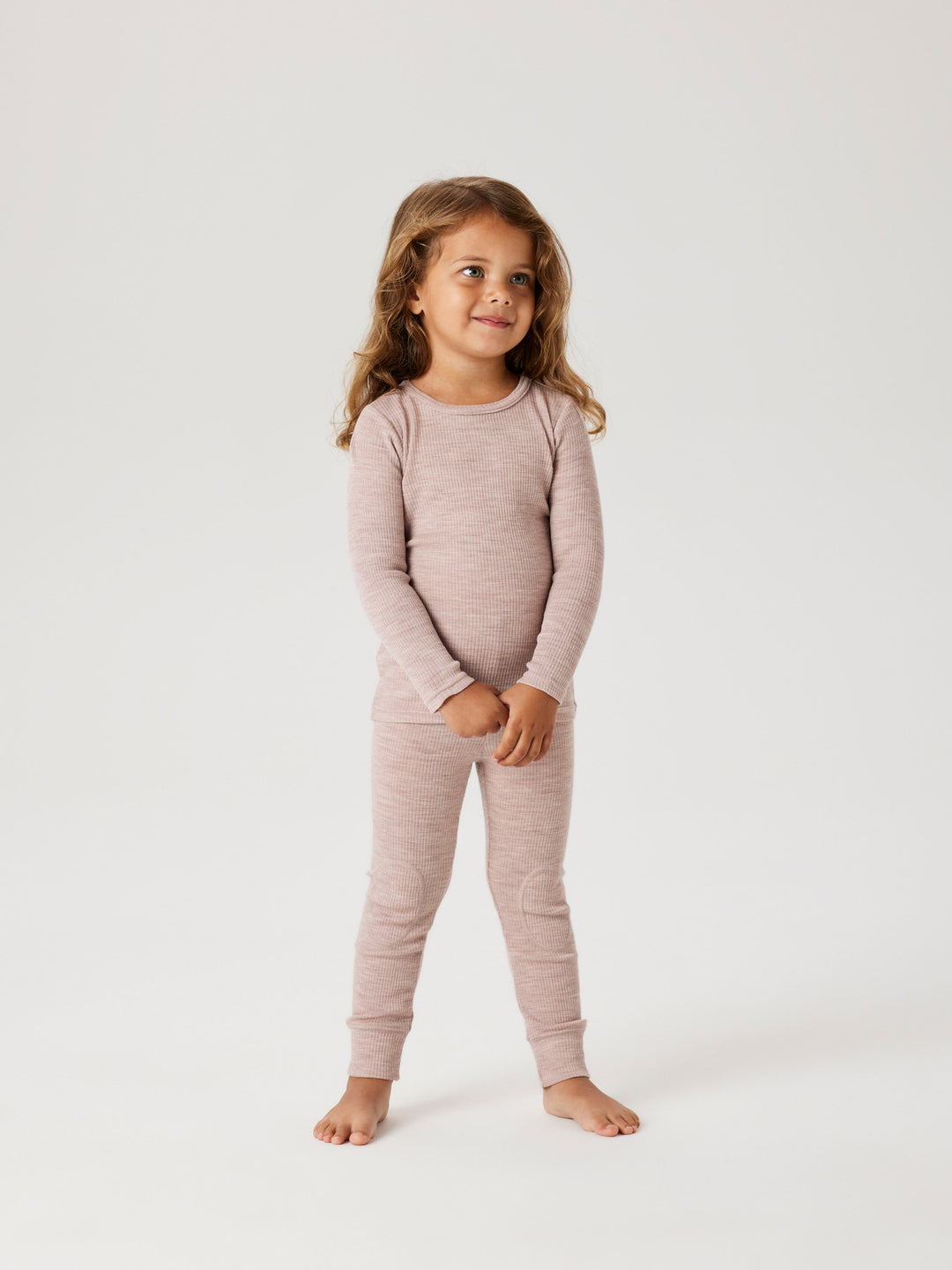 name it mini WAX WOOL RIB LS TOP NOOS - Shadow Gray - Torgunns Barneklær AS
