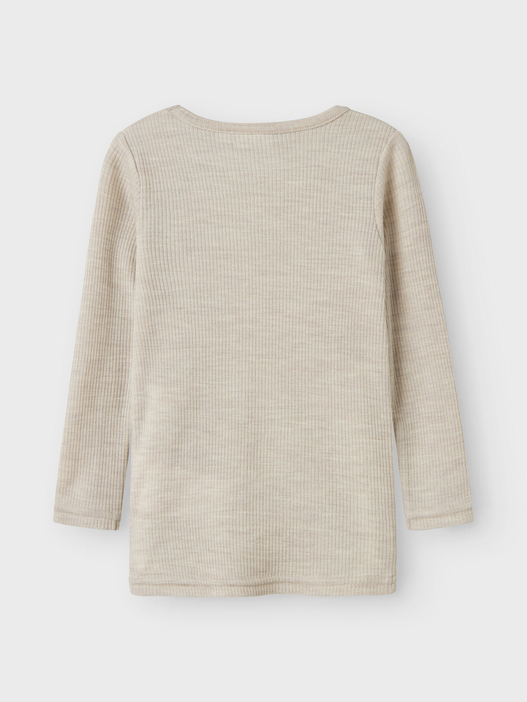 name it mini WAX WOOL RIB LS TOP NOOS - Nacreous Cloud - Torgunns Barneklær AS