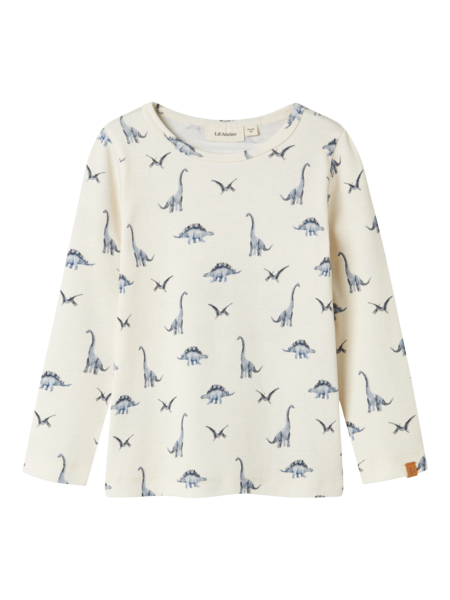 Lil' Atelier Mini GEO AVU LS SLIM TOP - Turtledove