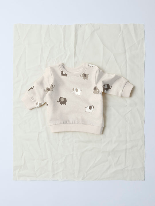 name it baby OHAPI LS SWEAT BRU - Peyote Melange