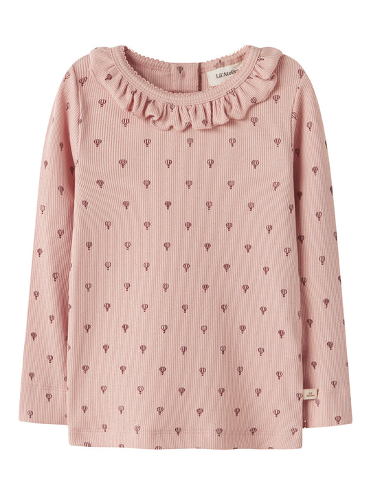 Lil' Atelier MINI GAGO KIS LS SLIM TOP - Cameo Rose