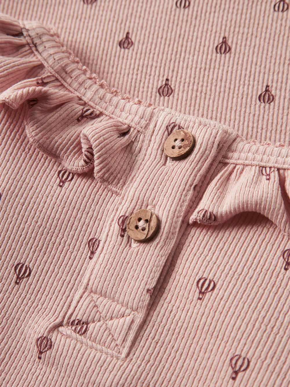 Lil' Atelier MINI GAGO KIS LS SLIM TOP - Cameo Rose