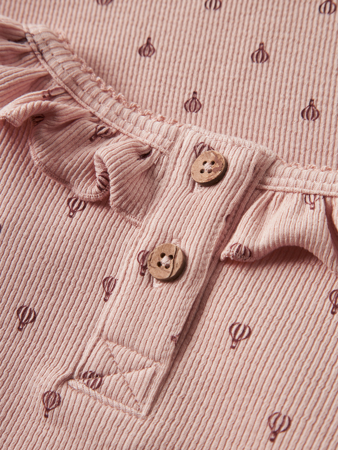 Lil' Atelier MINI GAGO KIS LS SLIM TOP - Cameo Rose