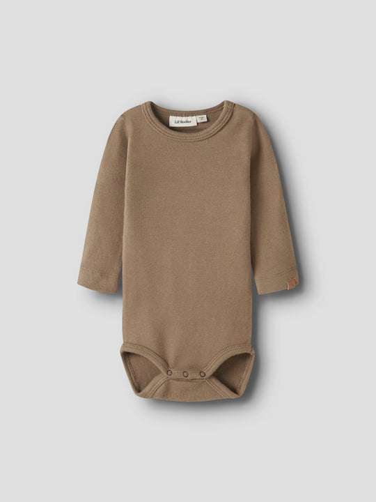 Lil' Atelier BABY THORO LEO LS SLIM BODY - Sepia Tint
