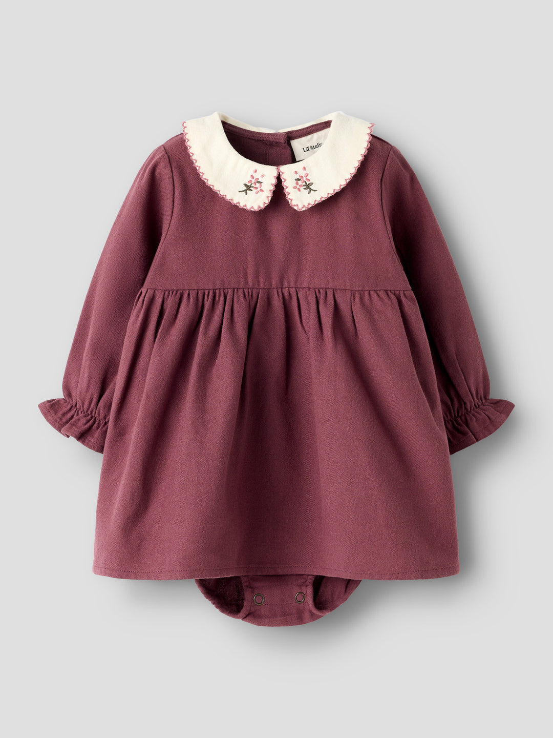 Lil' Atelier Baby REBEL LS BODY DRESS SOLID - Catawba Grape