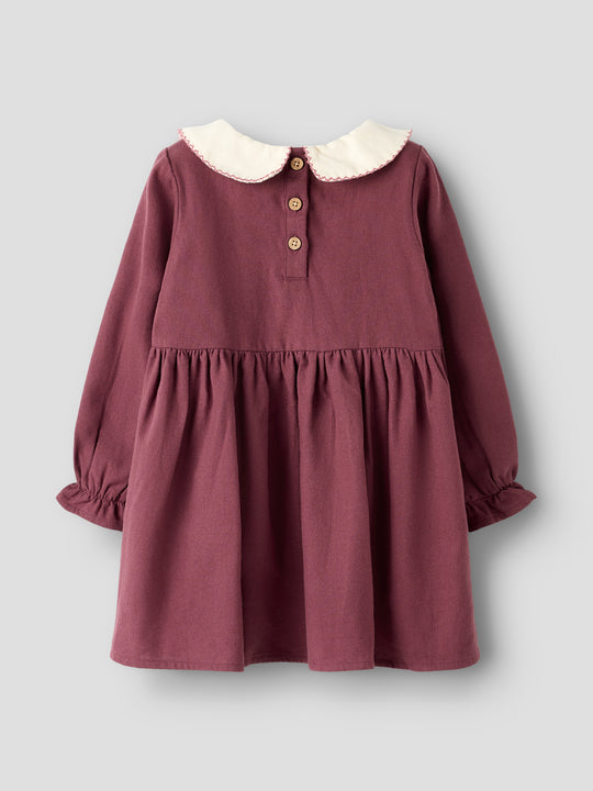 Lil' Atelier Mini REBEL LS DRESS SOLID - Catawba Grape