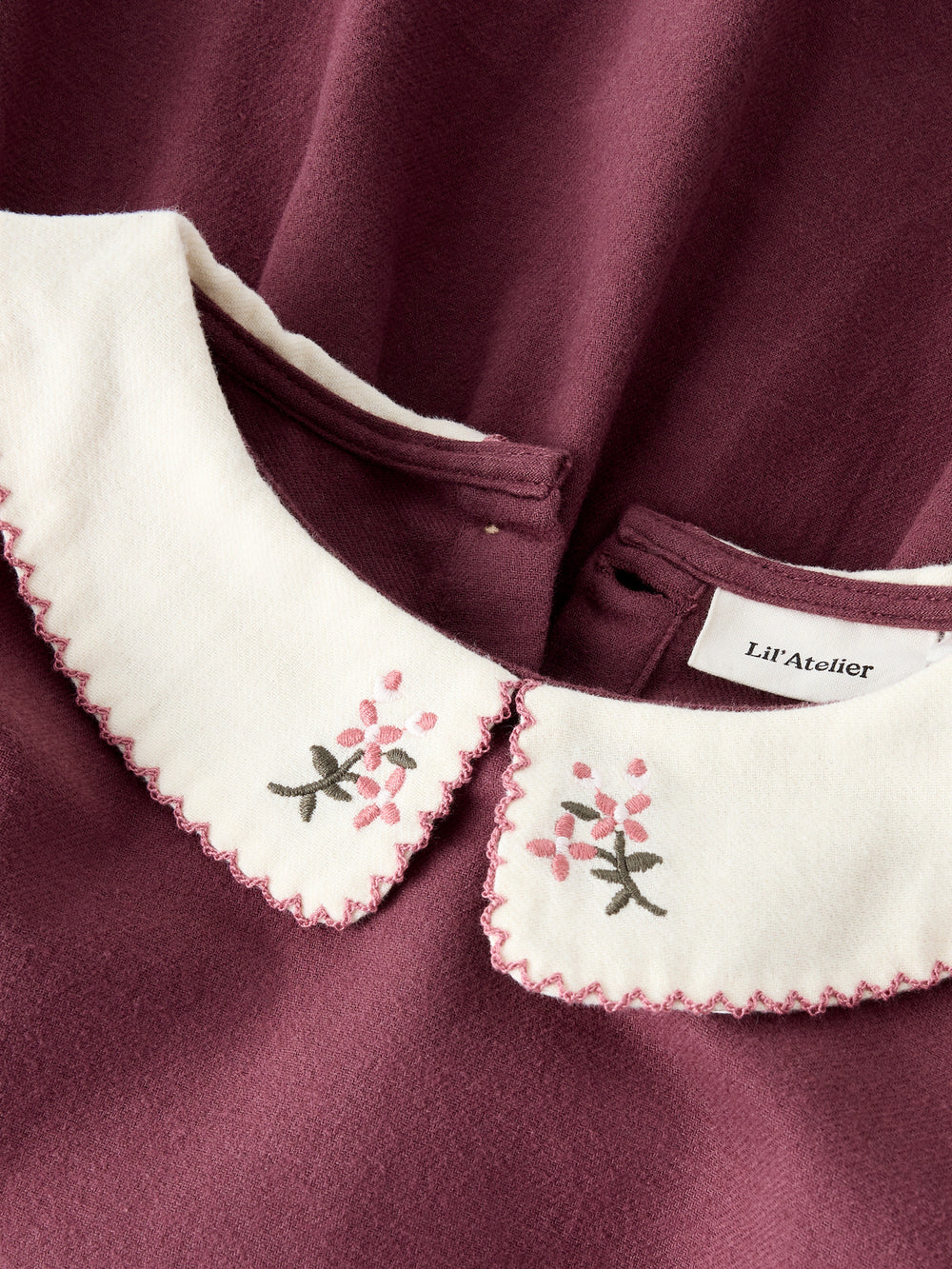 Lil' Atelier Mini REBEL LS DRESS SOLID - Catawba Grape