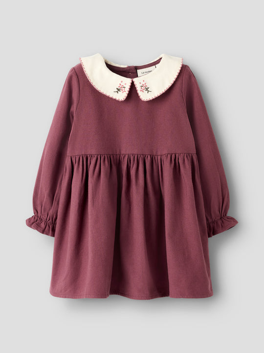 Lil' Atelier Mini REBEL LS DRESS SOLID - Catawba Grape