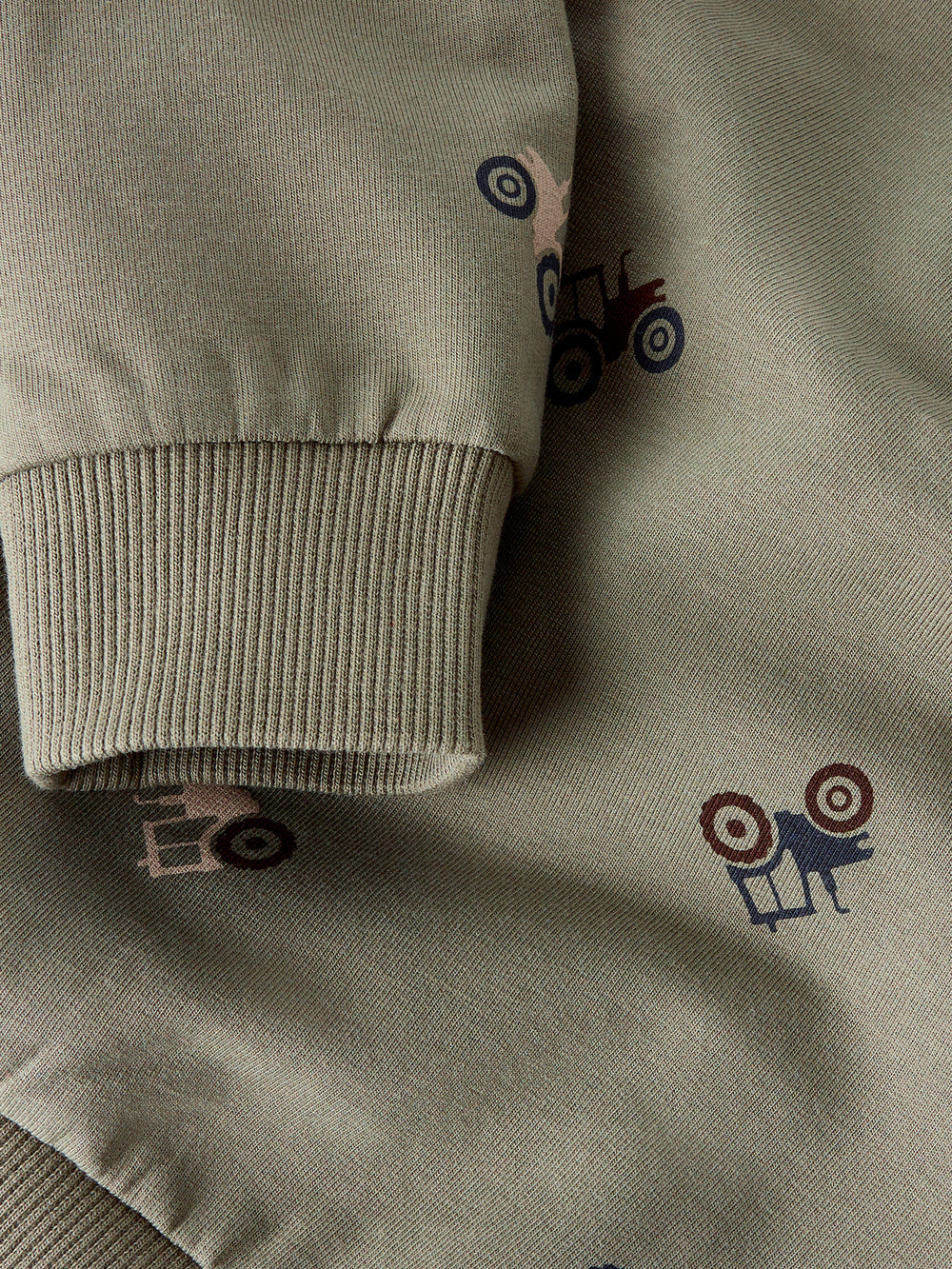 name it mini NIVANO LS SWEAT - Dusty Olive - Torgunns Barneklær AS
