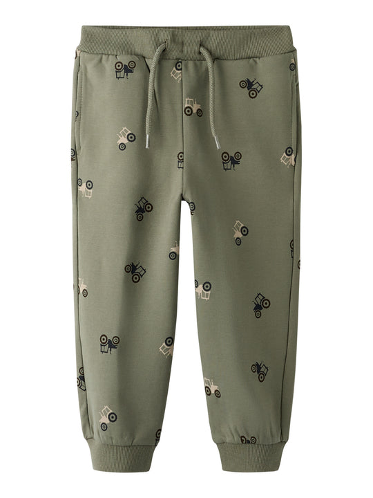name it mini NIVANO NREG SWE PANT - Dusty Olive - Torgunns Barneklær AS