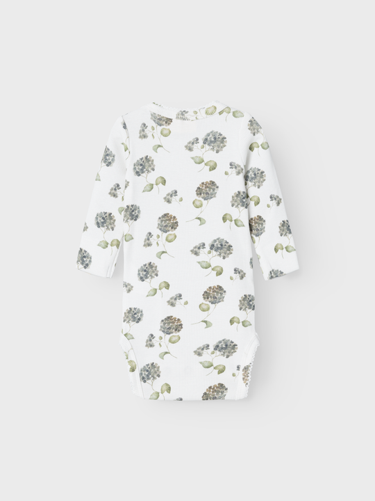 Lil' Atelier Baby GAVO LS SLIM BODY - Coconut Milk Blue Flower