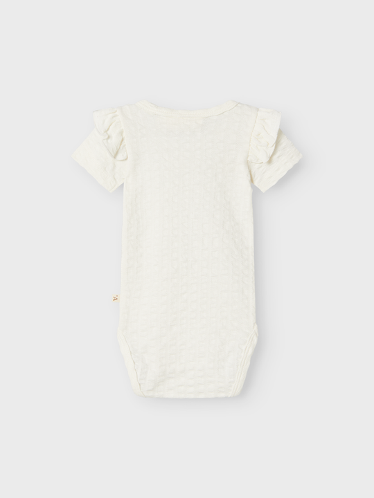 Lil' Atelier Baby JAMINA SS SLIM BODY - Coconut Milk - Torgunns Barneklær AS