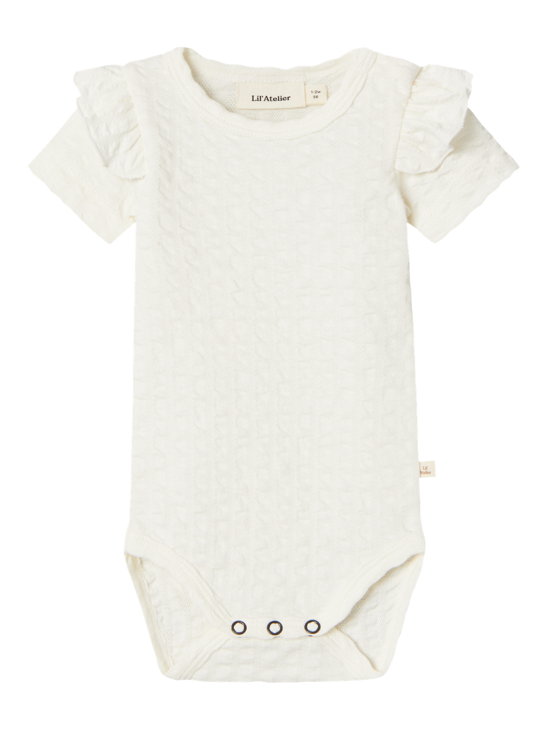 Lil' Atelier Baby JAMINA SS SLIM BODY - Coconut Milk - Torgunns Barneklær AS