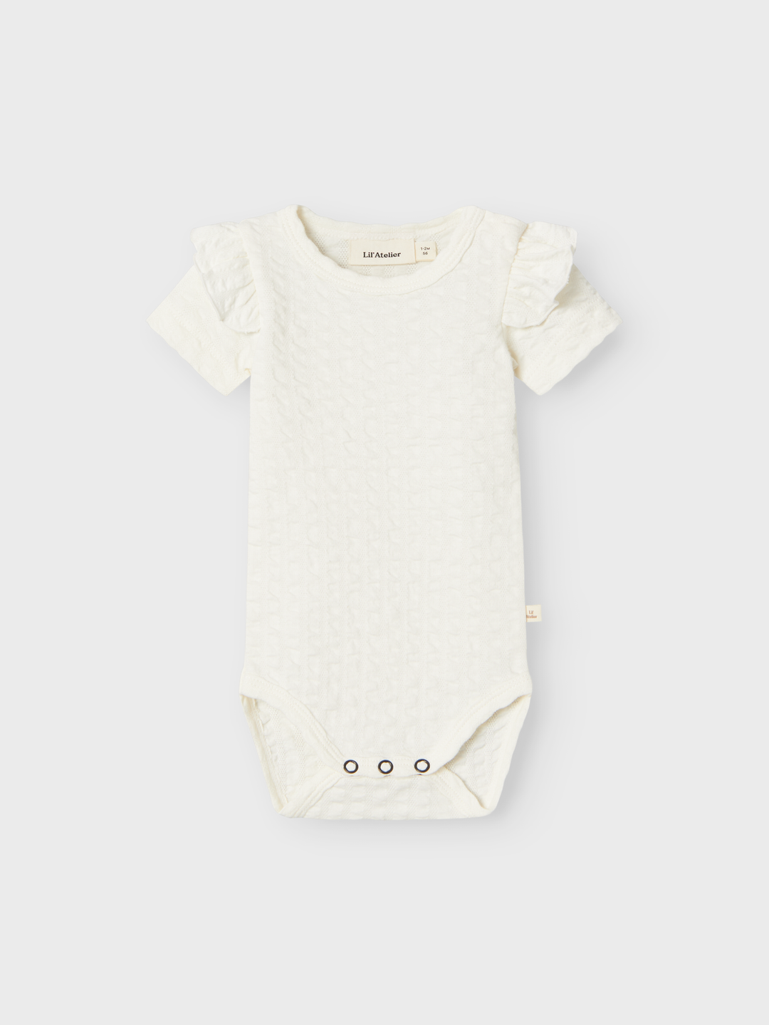 Lil' Atelier Baby JAMINA SS SLIM BODY - Coconut Milk - Torgunns Barneklær AS