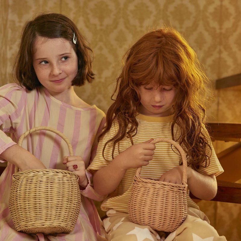 Olli Ella - BIG BERRY BASKET - Straw | Torgunns Barneklær AS