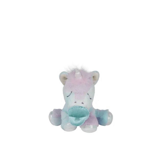 Myk plysunicorn i pastellfarger, perfekt som babygave eller barneleketøy