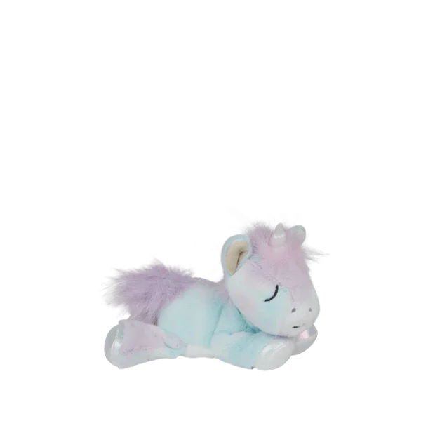 Myk plysunicorn i pastellfarger for spedbarn og småbarn, perfekt som leketøy eller sengetøy