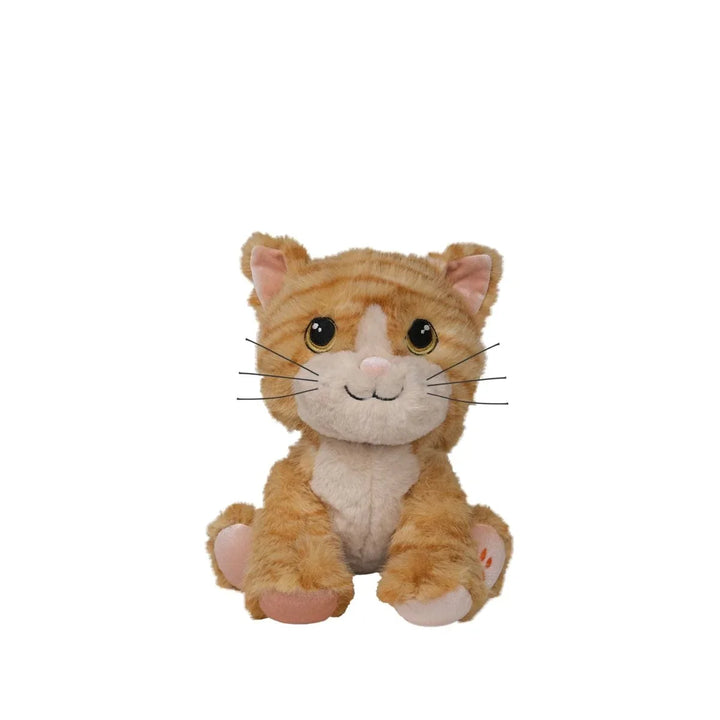 Myk plys katt for spedbarn og småbarn, perfekt babyutstyr med søte detaljer