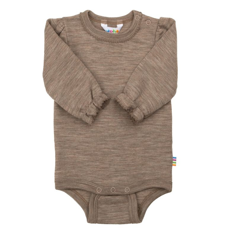 Joha Ull/Silke | Body m/Puffermer - Beige Melert - Torgunns Barneklær AS
