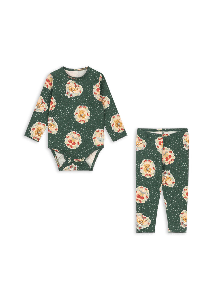 Konges Sløjd | Basic Body/Pants Set – Deer Diary Green