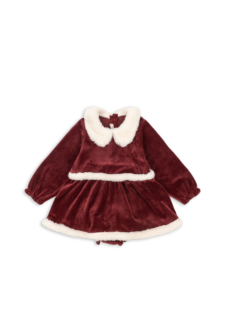 Konges Sløjd | Christmas Romper Dress julekjole – Red Dahlia