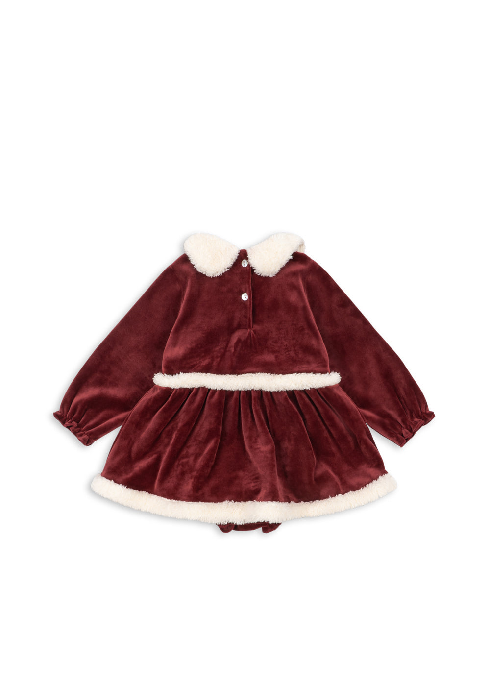 Konges Sløjd | Christmas Romper Dress julekjole – Red Dahlia
