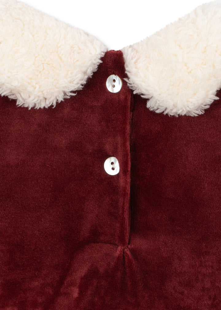Konges Sløjd | Christmas Romper Dress julekjole – Red Dahlia