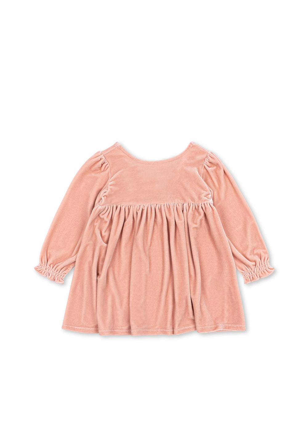 Konges Sløjd | Gia Bow Dress fløyelskjole – Mellow Rose