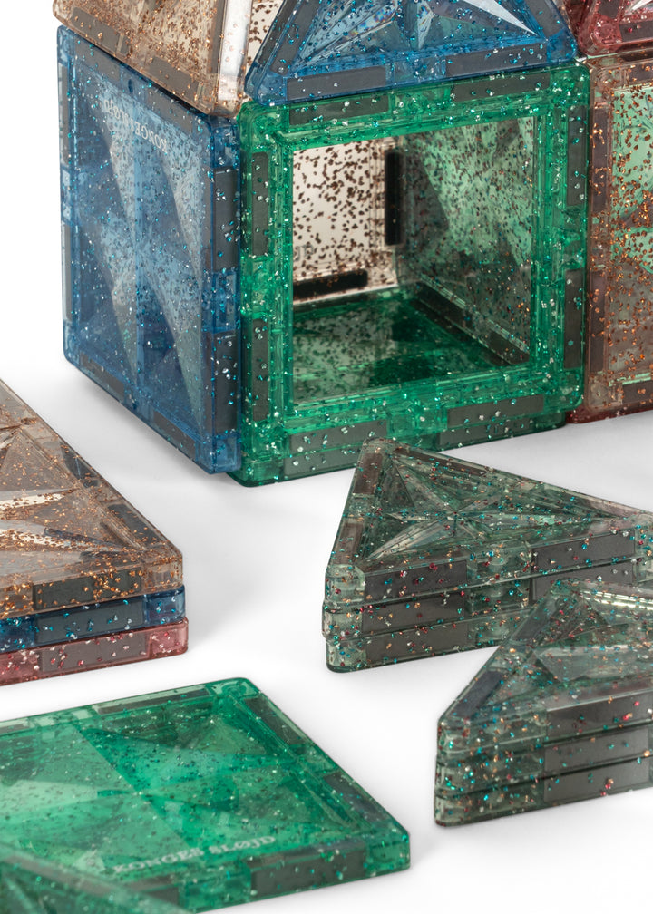 Konges Sløjd | Piece by Piece Magnetic Build Glitter – 100 deler