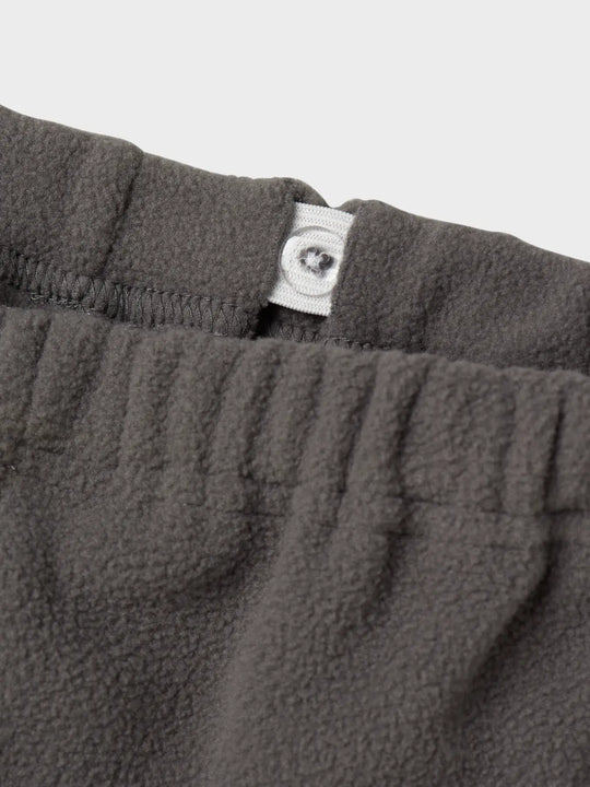 Lil' Atelier Mini LASPEKTRA FLEECE SET - Ultimate Grey - Torgunns Barneklær AS